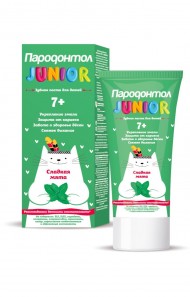 Паста зубная детская Пародонтол JUNIOR 7+ сладкая мята, 62 г (Свобода)