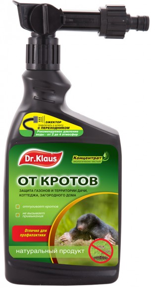 Средство от кротов Dr. Klaus с Эжектором 1 л