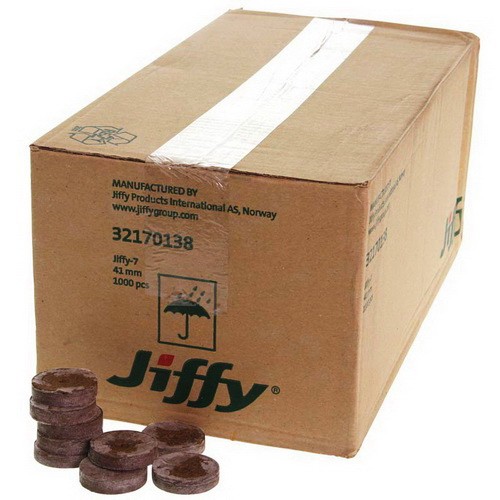 Таблетки из кокосового субстрата Jiffy 7C 50 мм. Коробка 640 шт.